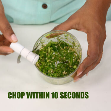 10 Seconds Onion & Vegetable Push Chopper + Free Multi Cutter (PC6)