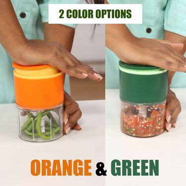 10 Seconds Onion & Vegetable Push Chopper + Free Multi Cutter (PC6)