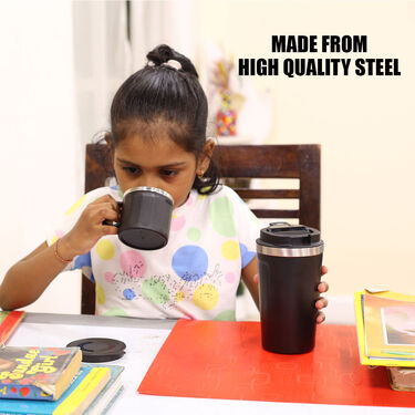 12 Hours Hot & Cold Insulated Flask with Temperature Display + Double Wall Cup (1F1C1)