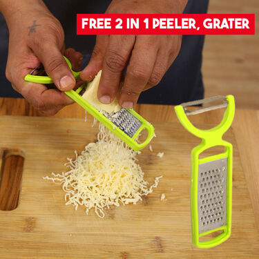 12 in 1 Quick Onion & Vegetable Dicer Slicer Shredder + Free 2 in 1 Peeler Grater (SS3)