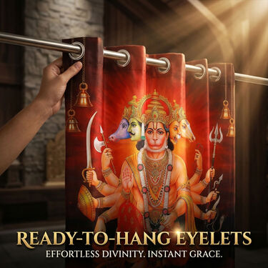 3D Printed Panchmukhi Hanuman Curtain (CU17)