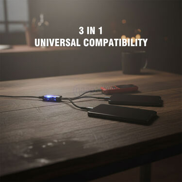 3 In 1 Cable With Fast Charging Chipset (CDC20)