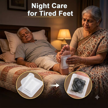 Detox Foot Patch With Activated Charcoal Extract Pack of 20 (DTXC20)