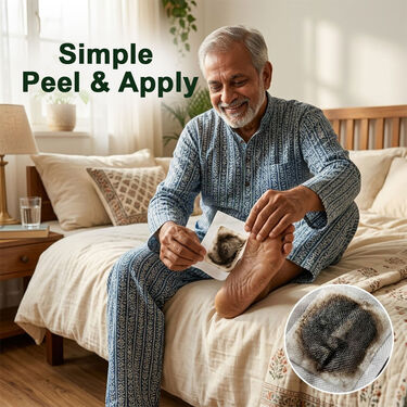 Detox Foot Patch With Activated Charcoal Extract Pack of 20 (DTXC20)
