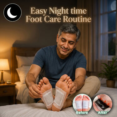 Detox Foot Patch With Activated Charcoal Extract Pack of 30 (DTXC30)
