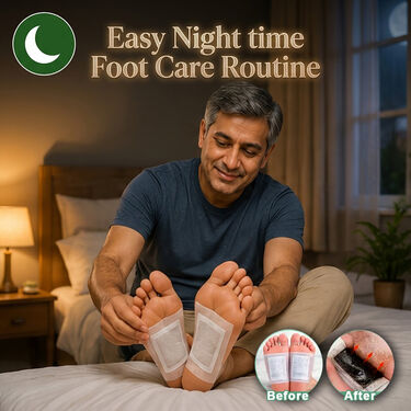 Detox Foot Patch With Activated Charcoal Extract Pack of 40 (DTXC40)