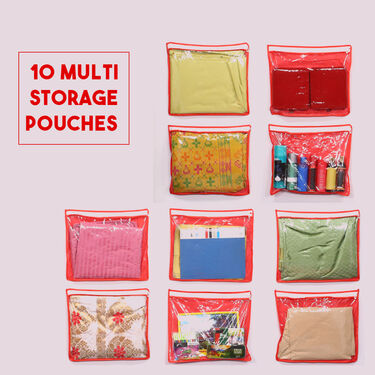 15 Pcs Multi Utility Storage Organiser Combo + 9 in 1 Free Hanger (15GSB1H)