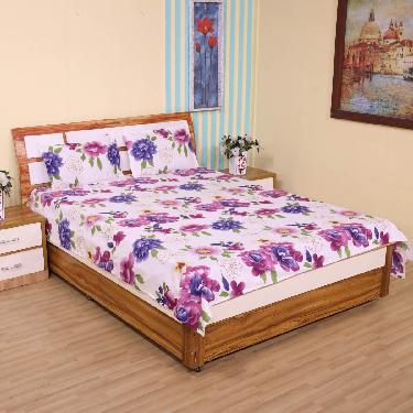 Pack Of 8 Double Bed Sheets With16 Pillow Covers Free (8BS64)