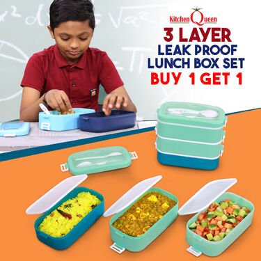 3 Layer Leak Proof Lunch Box - B1G1 (3LLB1G1)