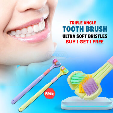 Triple Angle Toothbrush Ultra Soft Bristles Buy 1 Get 1 (2B2)