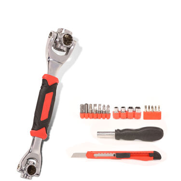 48 in 1 Magic Wrench + 18 Pcs Screwdriver Tool Kit (HT12)