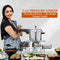 5 Ltr Pressure Cooker + 12 Cavity Idli Rack + Cake Mould + Steamer Basket (1PC1CM1SB1)