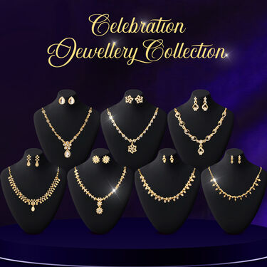 7 Austrian Diamond Necklace Set (7AUD2)
