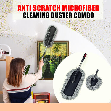 Anti Scratch Microfiber Cleaning Duster Combo