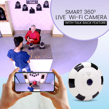 Smart 360 DEGREE Live WIFI Camera With Talk Back Feature (CCTV8)