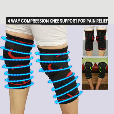 4 Way Compression Knee Support for Pain Relief