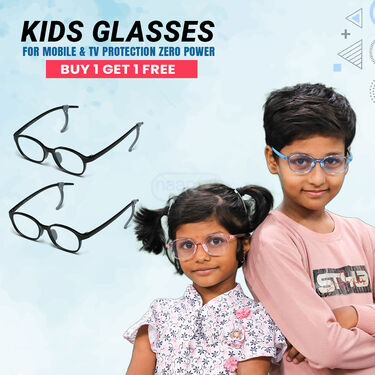 Kids Glasses For Mobile & TV Protection Zero Power Buy 1 Get 1 Free (MPG1)