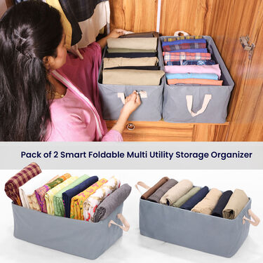 Pack of 2 Multi Utility Open Storage Organizer Box (MSB1)