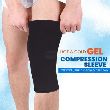 Hot & Cold Gel Compression Sleeve For Knee Ankle Elbow & Calf Pain (PRS96)