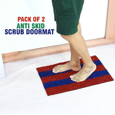 Pack of 2 Anti Skid Scrub Door Mat (FM1)