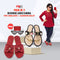 Pack of 2 Designer Ladies Sandals + Free Sunglasses + Aluminium Wallet (LSW8)