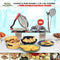 Royal Chef Chapati & Puri Maker + 2 in 1 Oil Strainer + Free Double Karjikayi Maker