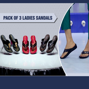 Pack of 3 Ladies Sandals (LS3)